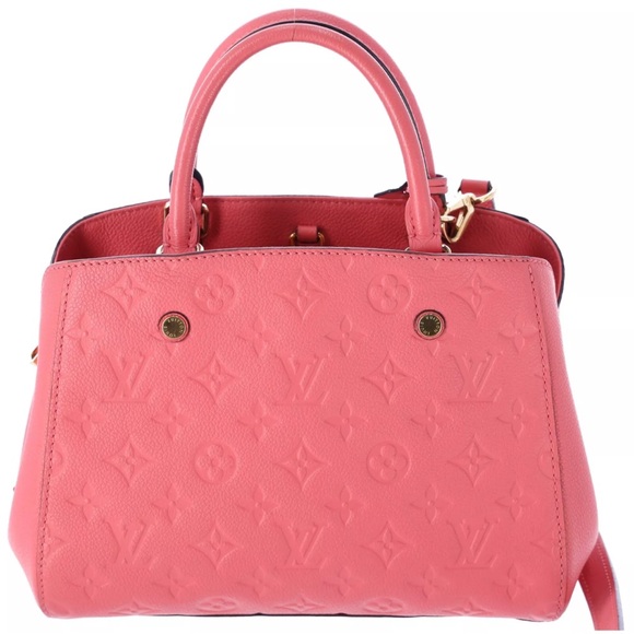 Louis Vuitton Montaigne BB Satchel Monogram Empreinte Leather Blossom Pink - Picture 4 of 10